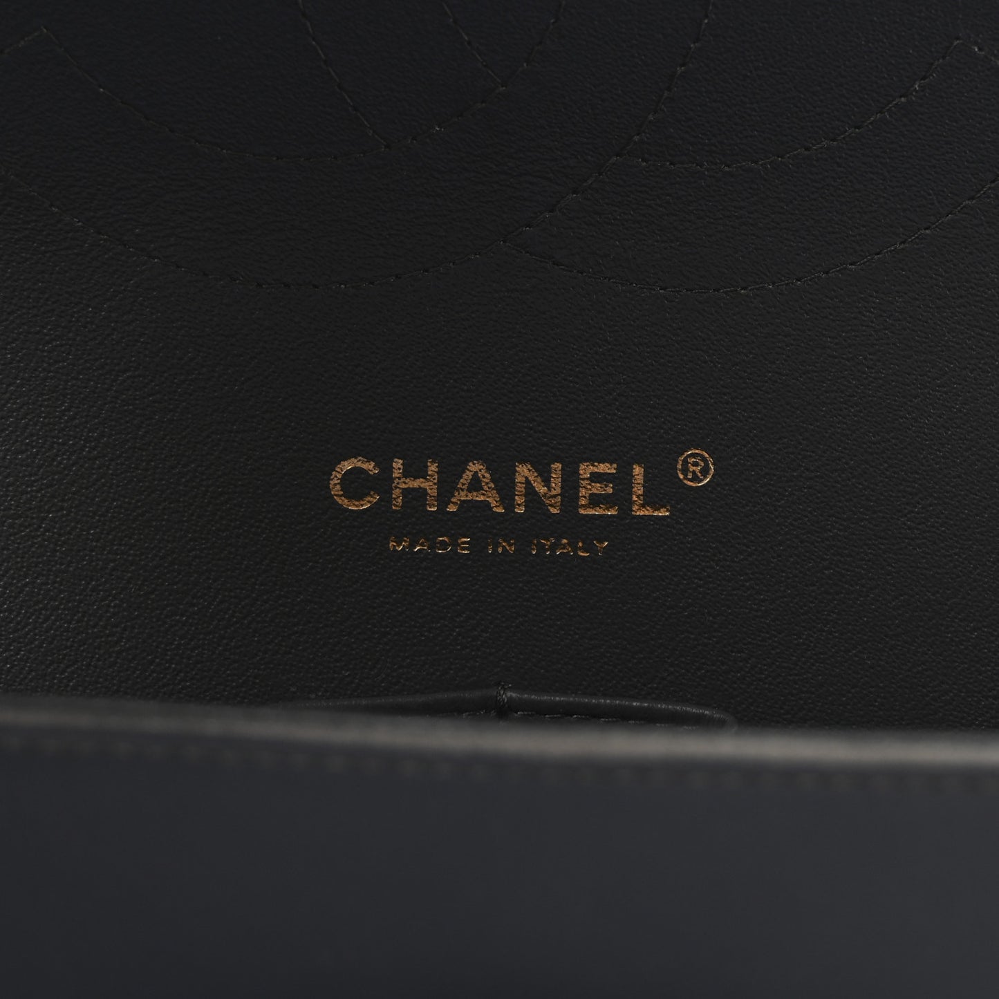 Lambskin Quilted Jumbo Double Flap Dark Grey