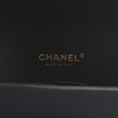 Chanel Lambskin Quilted Jumbo Double Flap Dark Grey 6 of 11