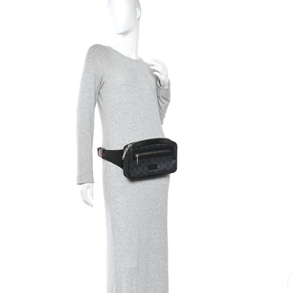 Gucci Soft GG Supreme Monogram Web Belt Bag Black Grey 2 of 10