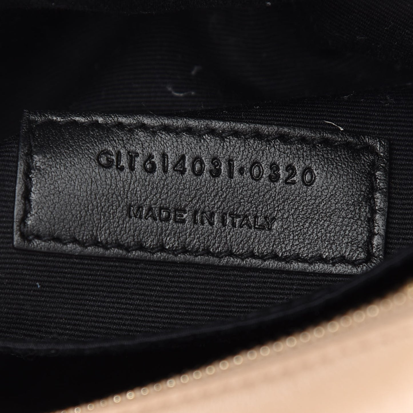 Calfskin Matelasse Monogram Lou Belt Bag Dark Beige