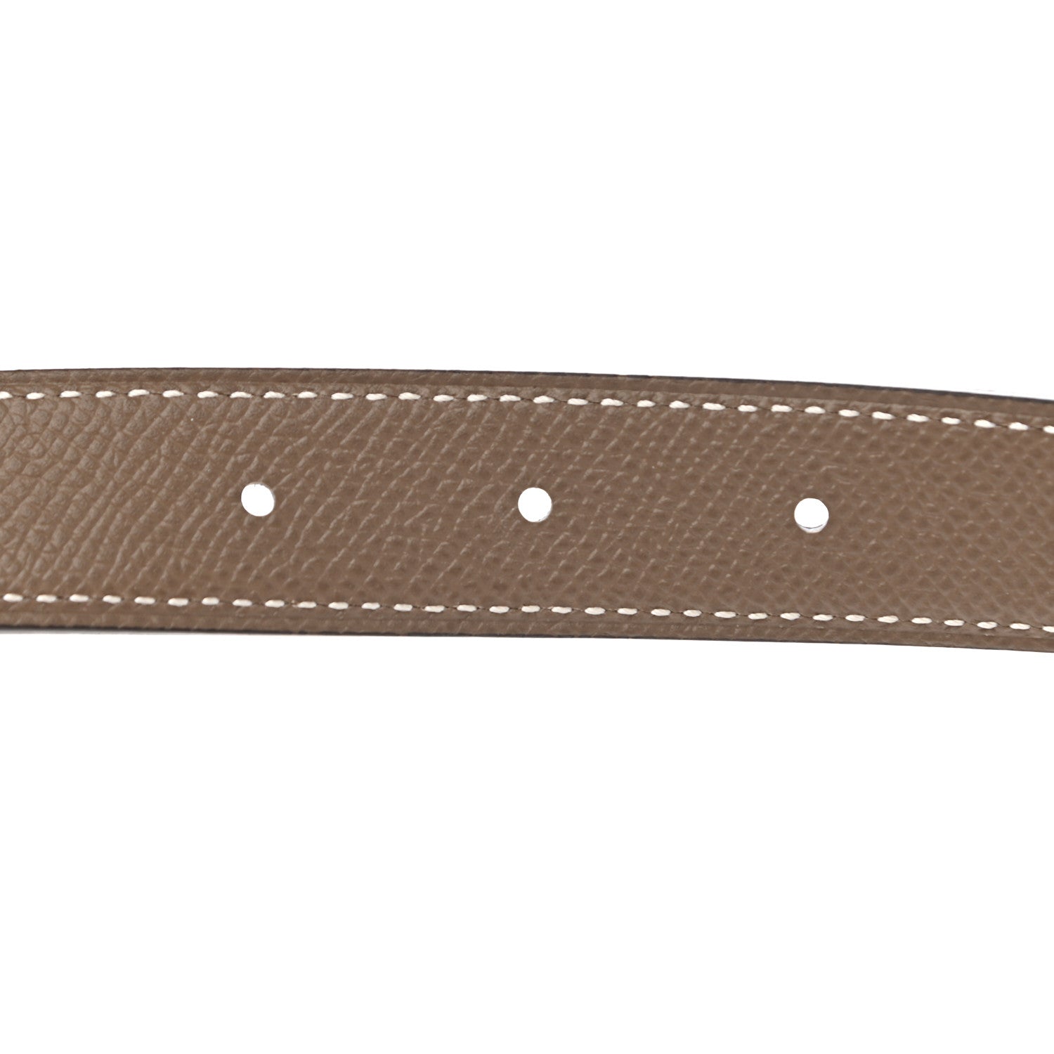Hermes Swift Epsom 24mm Belt Strap 75 Black Etoupe 4 of 5