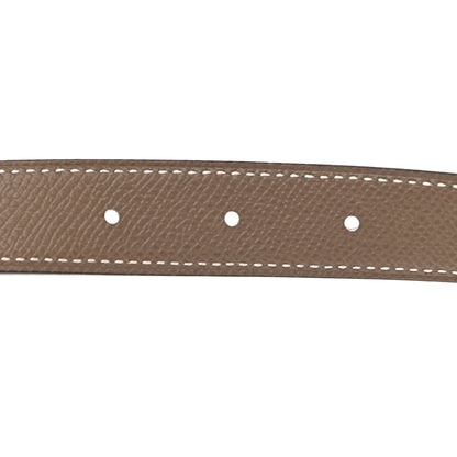 Hermes Swift Epsom 24mm Belt Strap 75 Black Etoupe 4 of 5