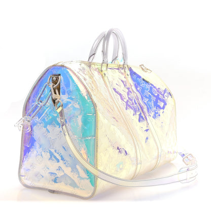 Louis Vuitton PVC Monogram Keepall Bandouliere 50 Iridescent Prism 2 of 9