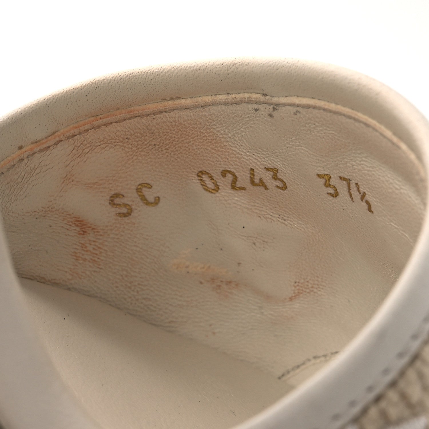 Louis Vuitton Canvas Monogram Starboard Espadrille Wedge Sandals 37.5 Beige White 37.5 Beige White 10 of 13