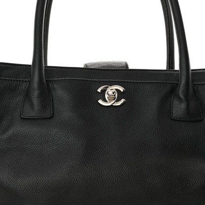 Chanel Calfskin Cerf Executive Shopper Tote Black 9 of 17