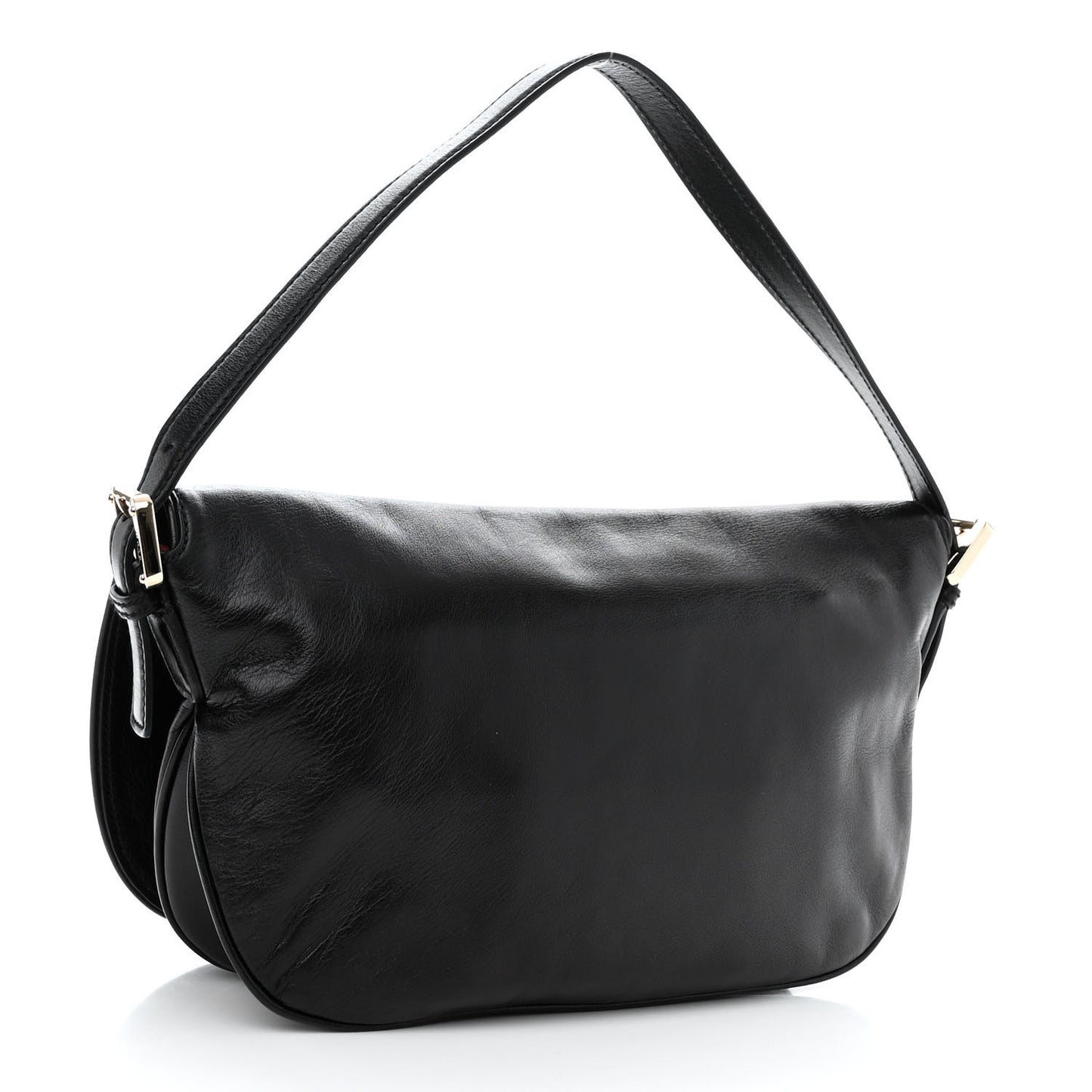 Calfskin Small Britt Shoulder Bag Black