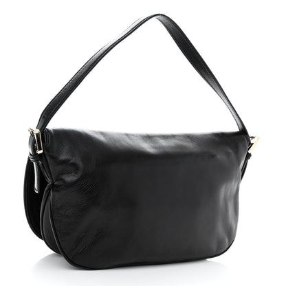 Gucci Calfskin Small Britt Shoulder Bag Black 2 of 9