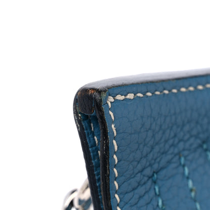Hermes Taurillon Clemence Jypsiere 31 Blue Jean 17 of 17