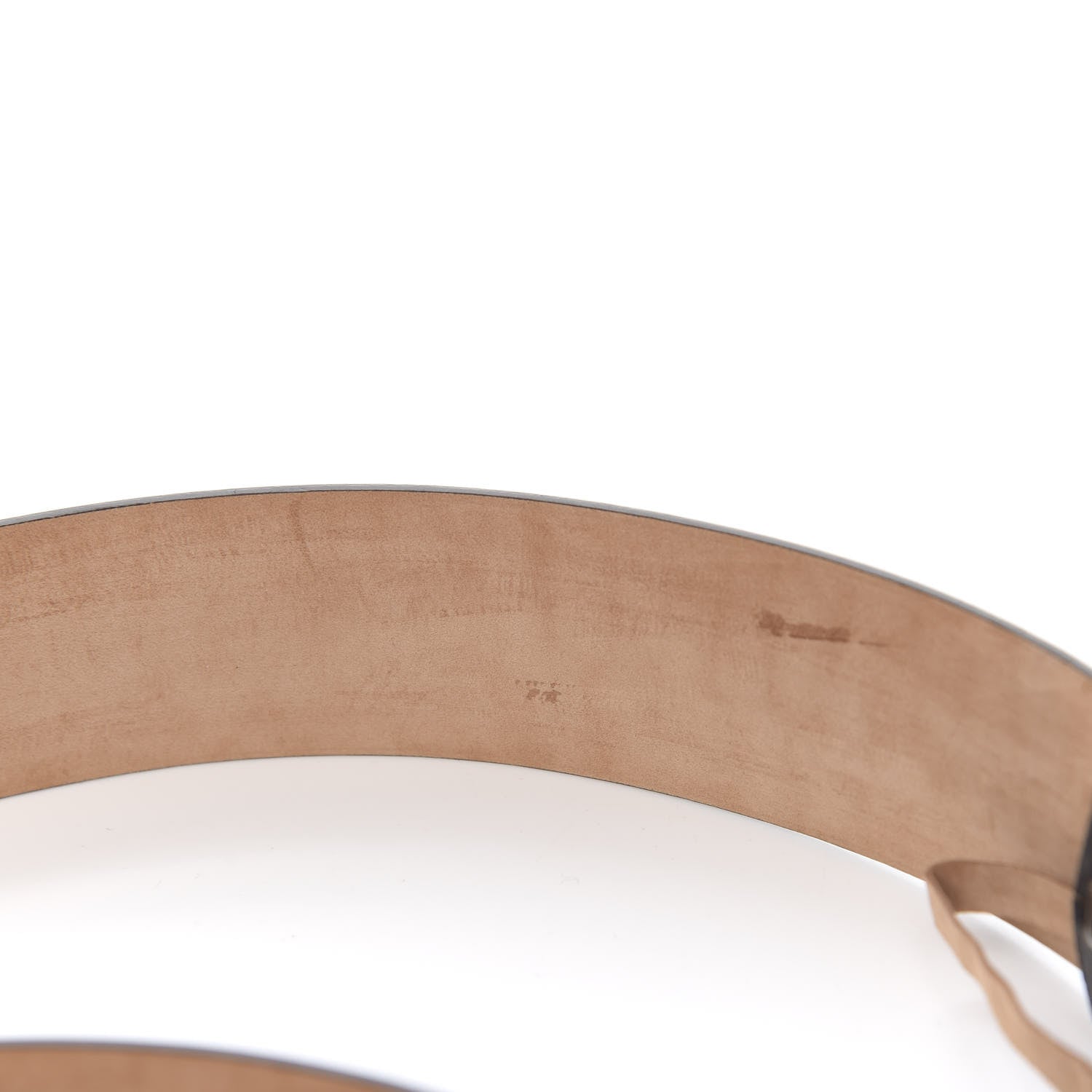 Gucci GG Plus Monogram Niagara Lux Calfskin Interlocking G 40mm Belt 80 32 Beige Ebony Cocoa 7 of 7