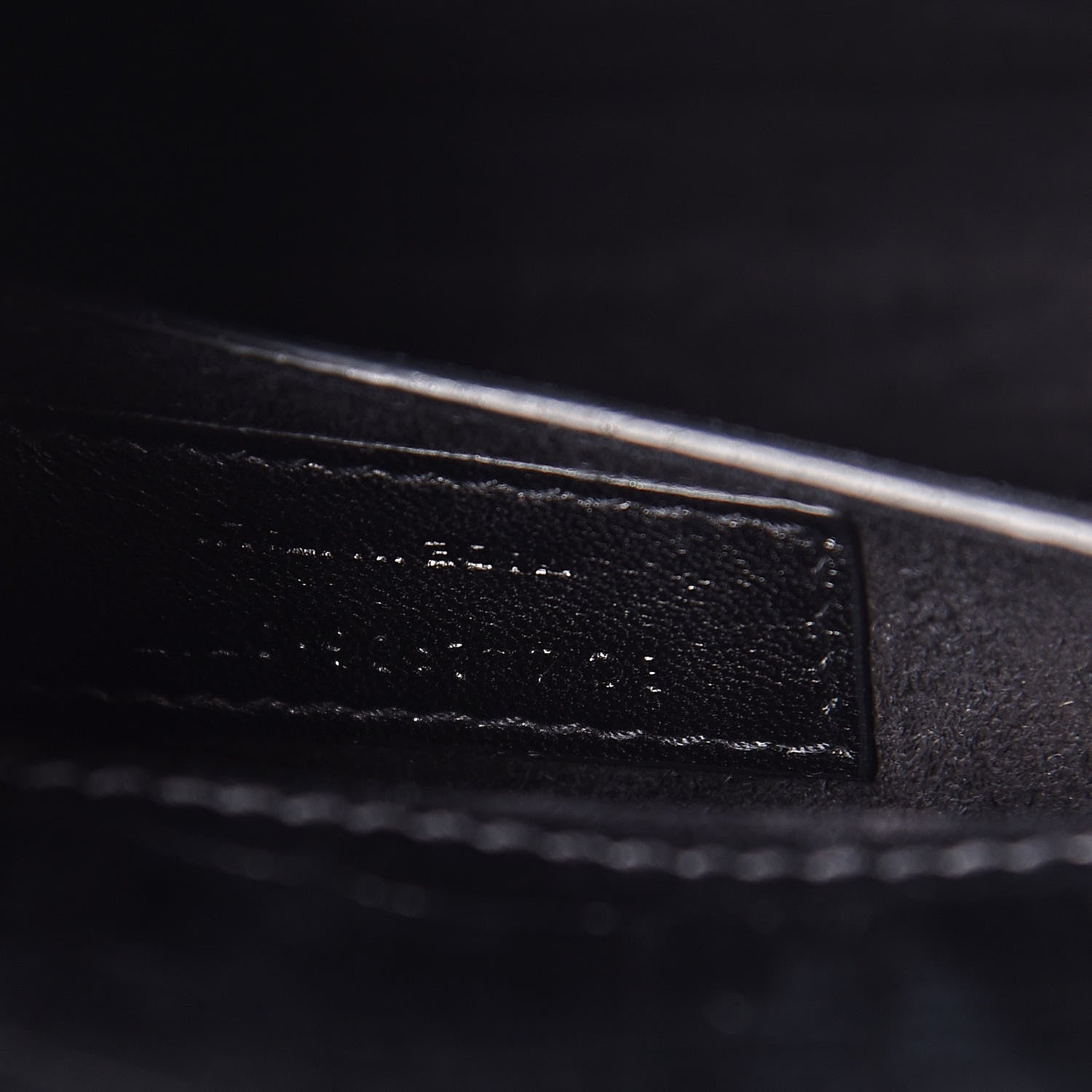 Saint Laurent Calfskin Crocodile Embossed Medium Monogram Sunset Black 7 of 10