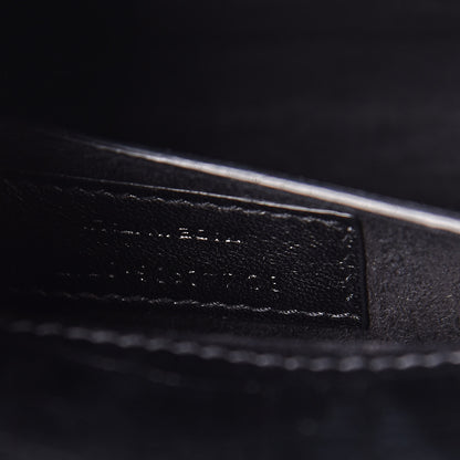 Saint Laurent Calfskin Crocodile Embossed Medium Monogram Sunset Black 7 of 10