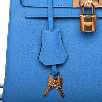 Hermes Togo Kelly Retourne 25 Bleu Zanzibar 21 of 30