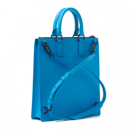 Louis Vuitton Taurillon Monogram Sac Plat Messenger Turquoise 2 of 7