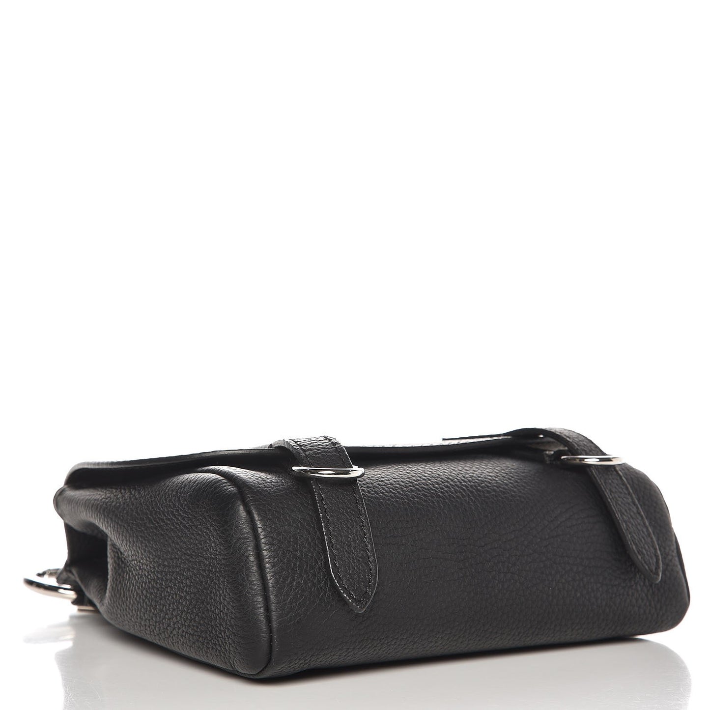 Soft Grain Calfskin Baby Bridle Saddle Bag Black