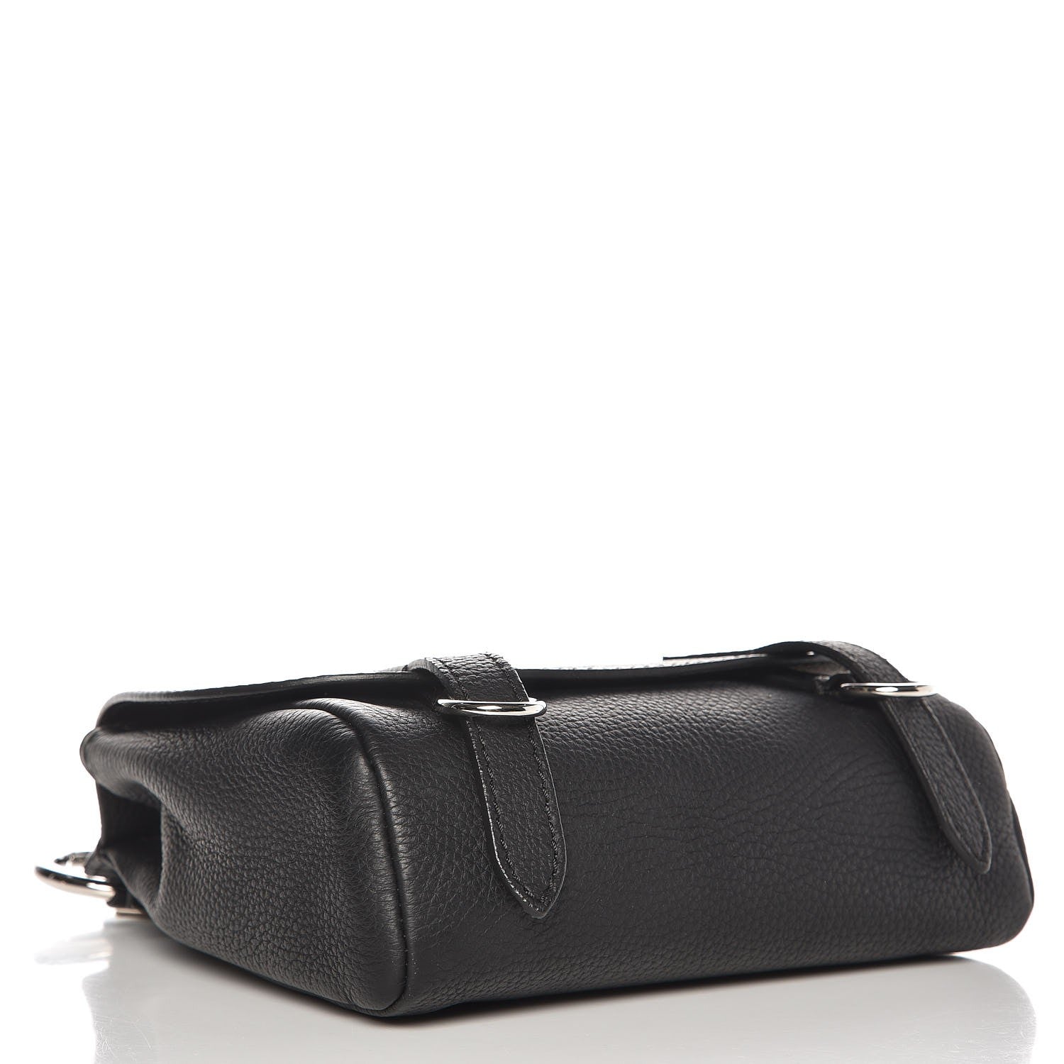 Burberry Soft Grain Calfskin Baby Bridle Saddle Bag Black 5 of 11