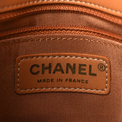 Chanel Patent Goatskin Quilted Small 3 Pocket Accordion Flap Brown 5 of 11