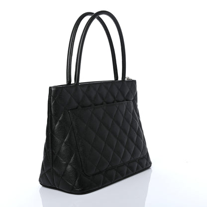 Chanel Caviar Quilted Medallion Tote Black 2 of 4