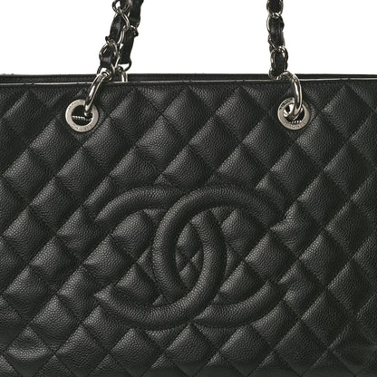 Chanel Caviar Quilted XL Grand Shopping Tote GST Black 8 of 13