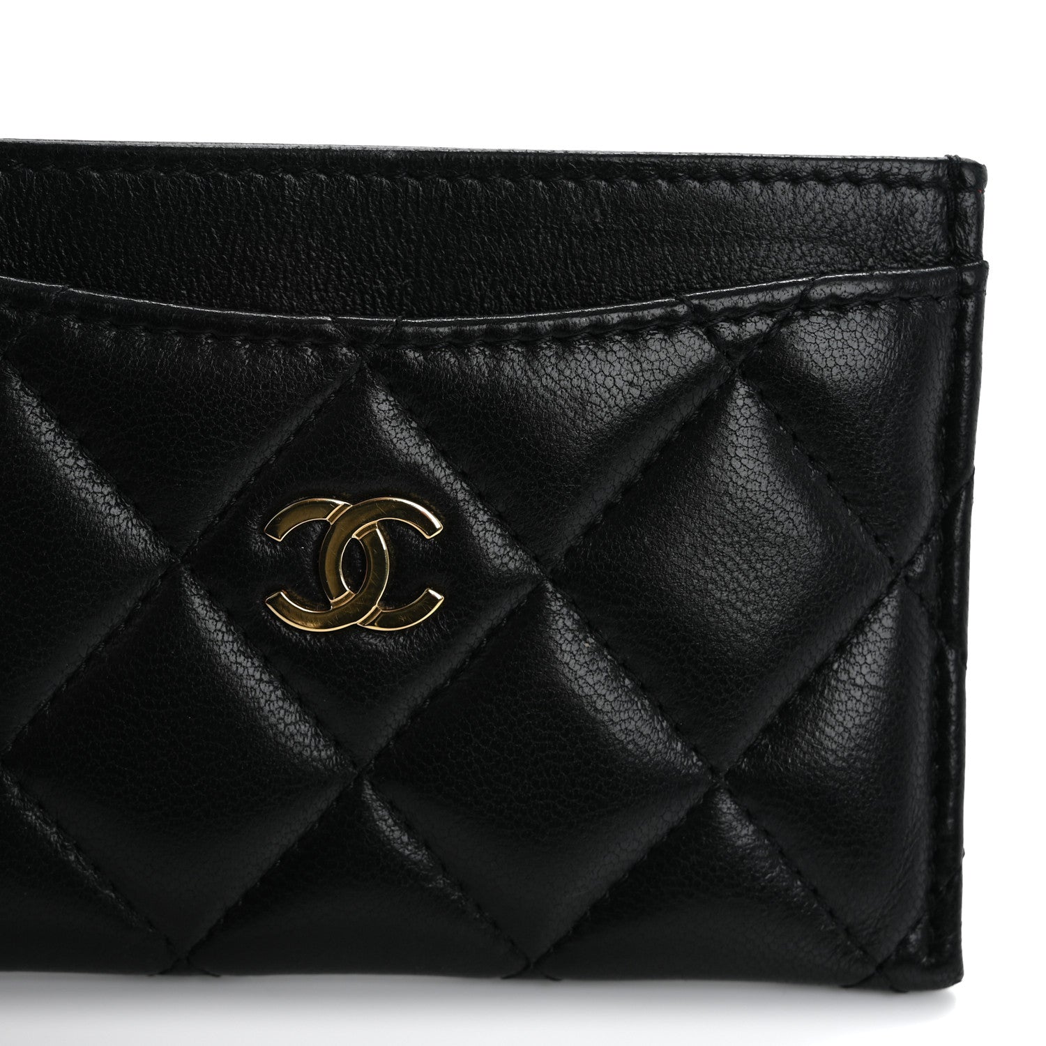 Chanel Lambskin Quilted Card Holder Black 9 of 14