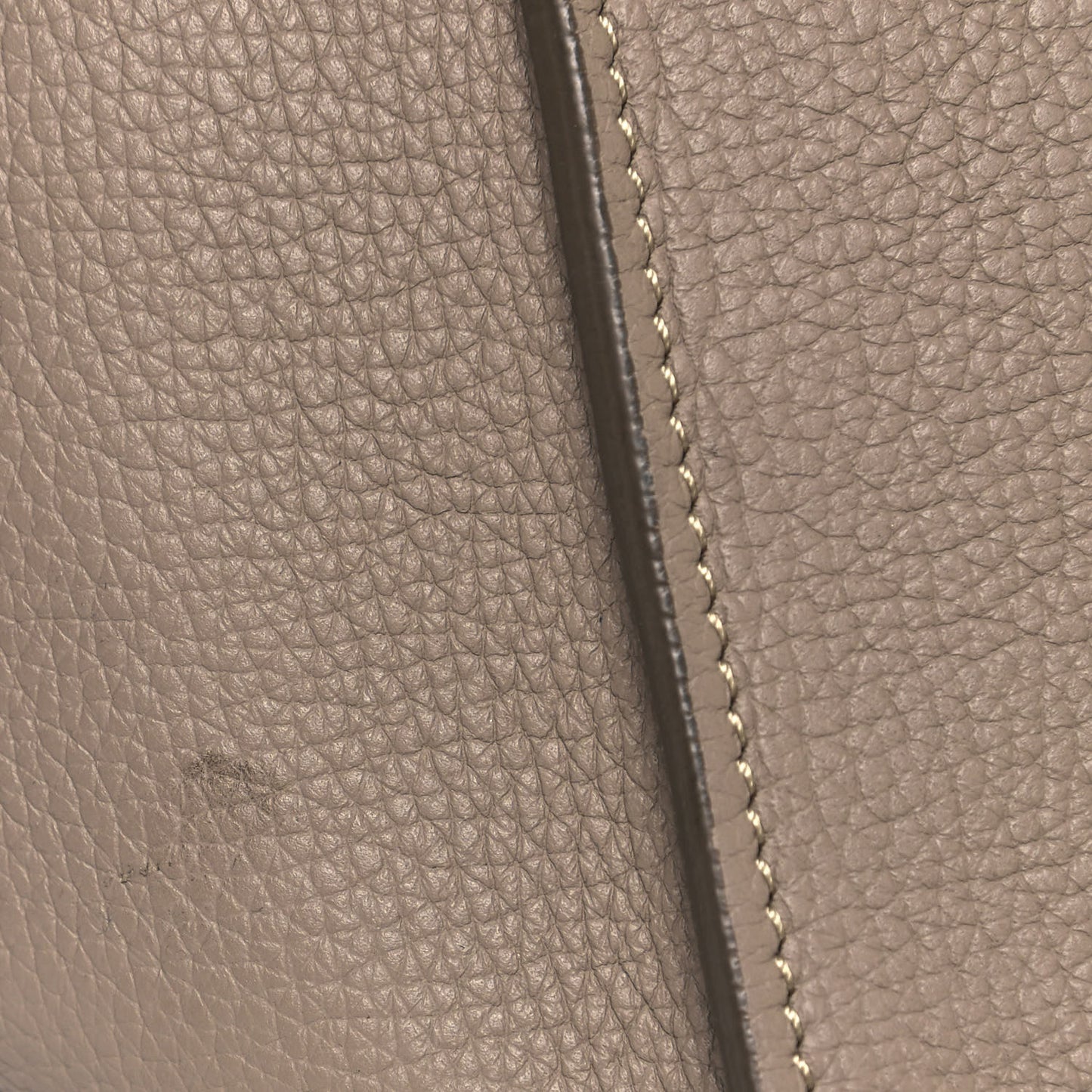 Supple Grained Calfskin Small Big Bag Light Taupe