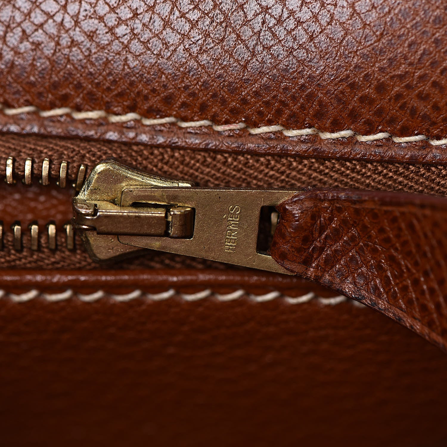 Hermes Veau Grain Lisse Kelly Sellier 28 Noisette 14 of 40