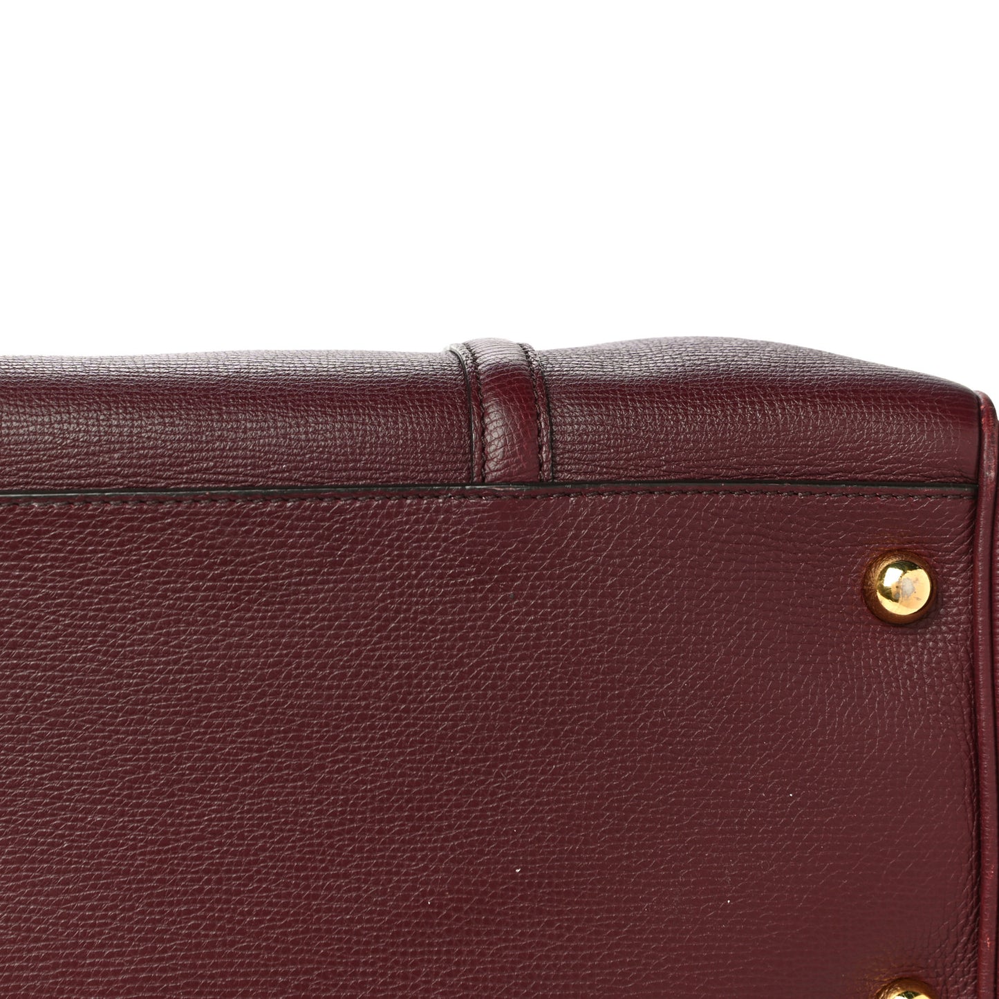 Derby Calfskin Medium Alchester Bowling Bag Mahogany Red