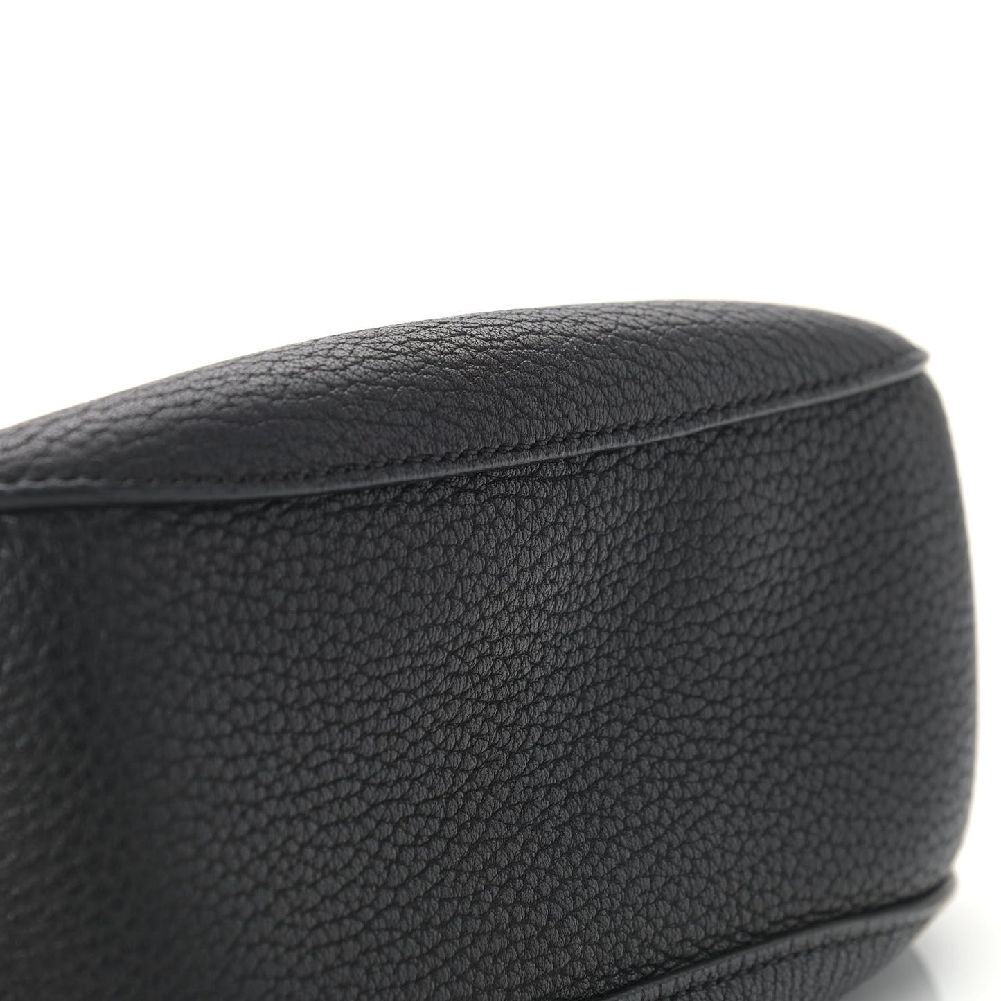 Grained Lambskin Mini Drew Shoulder Bag Black