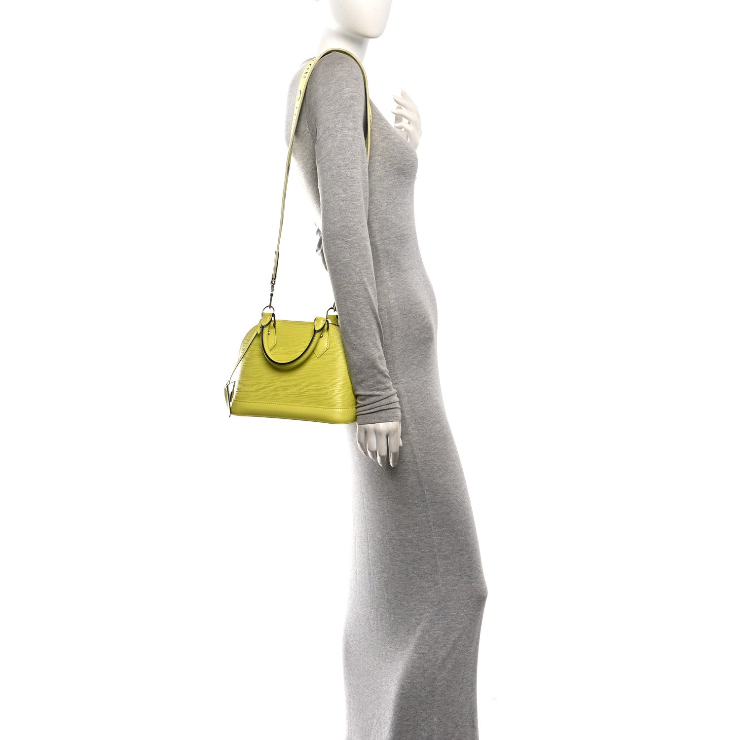 Louis Vuitton Epi Jacquard Alma BB Yellow Citron 2 of 9