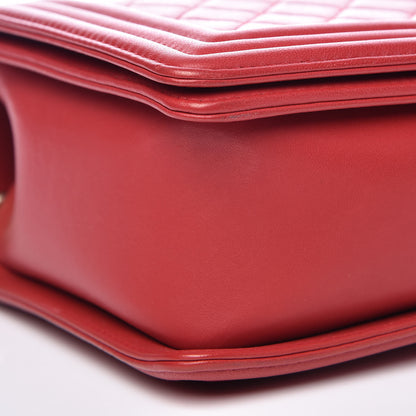 Chanel Lambskin Quilted New Medium Boy Flap Red 8 of 10