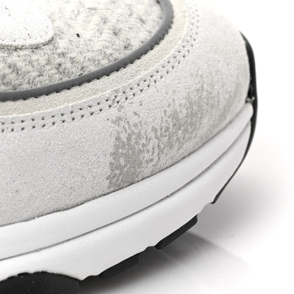 Chanel Fabric Suede Calfskin Womens CC Sneakers 39 Ivory Light Gray White 5 of 7