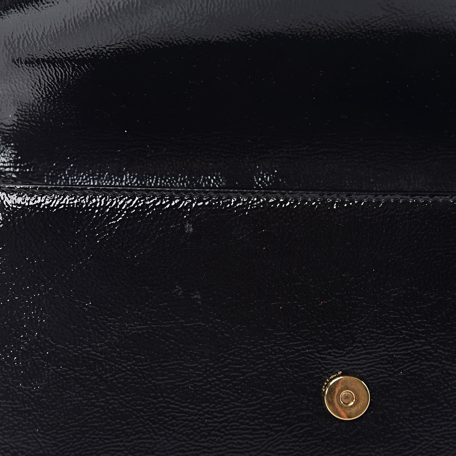 Saint Laurent Textured Patent Monogram Small Belle De Jour Clutch Black 11 of 12