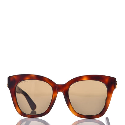 Gucci Acetate Square Frame Sunglasses GG0029SA Tortoise 2 of 7