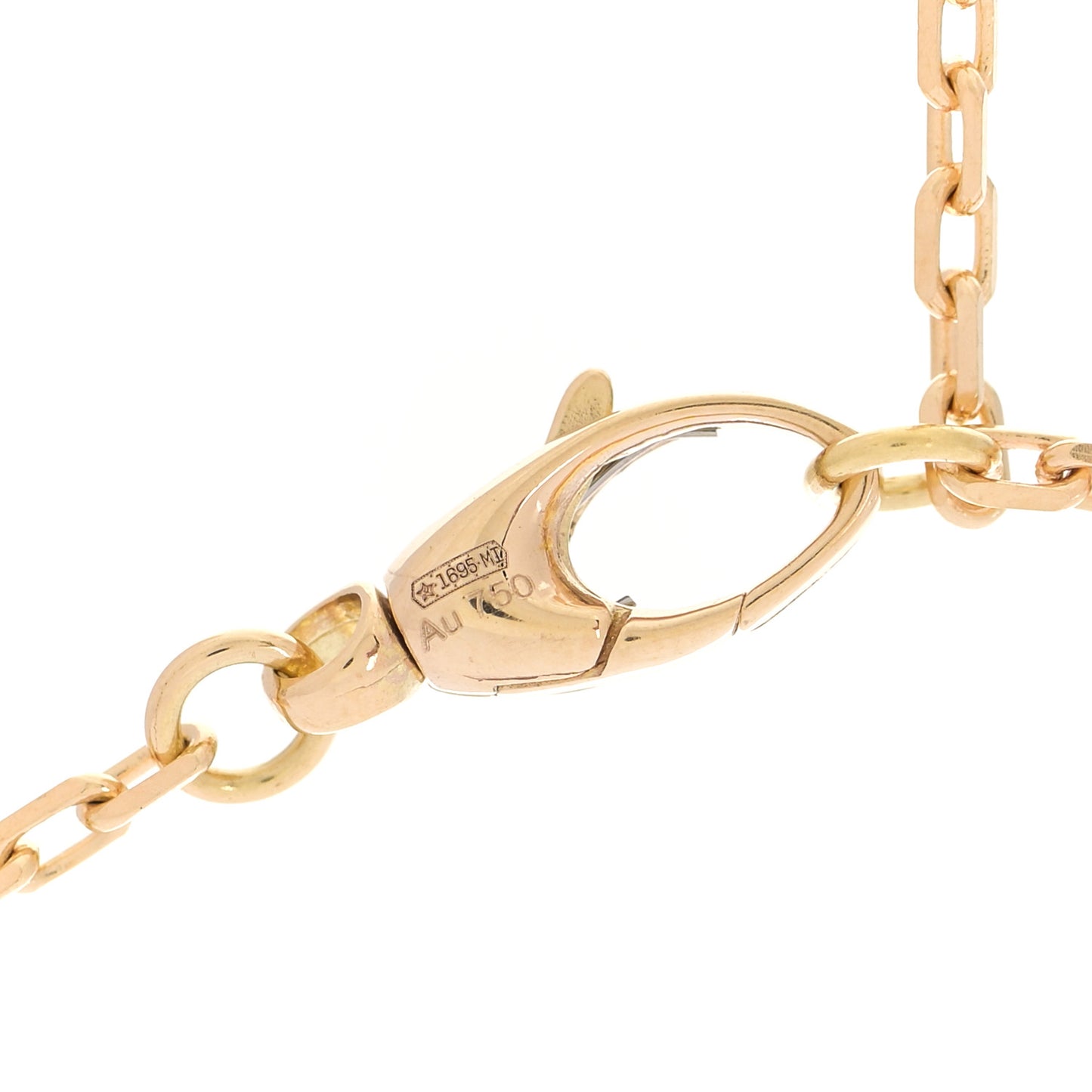 18K Yellow Gold Running GG Station Necklace