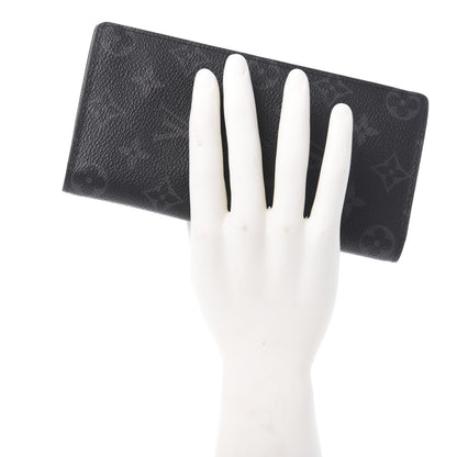 Louis Vuitton Monogram Eclipse Brazza Wallet 2 of 6