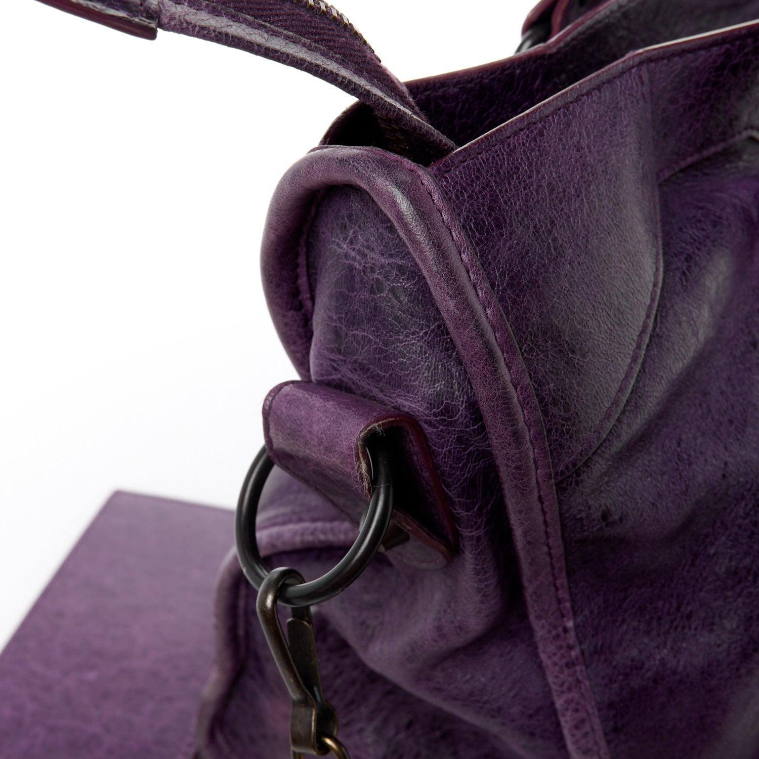 Balenciaga Agneau Classic Hardware City Raisin 17 of 17