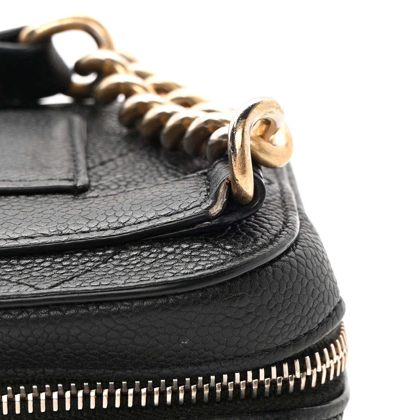 Caviar Quilted Waist Bag Black