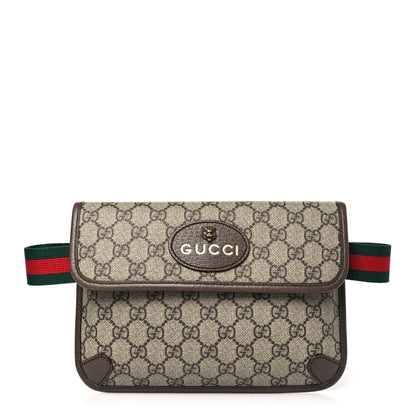 Gucci GG Supreme Monogram Neo Vintage Web Belt Bag Brown 1 of 10