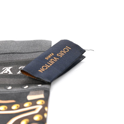 Louis Vuitton Silk Monogram LV World Bandeau Brown 4 of 4