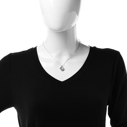 Chopard 18K White Gold Diamond Happy Emotions Pendant Necklace 2 of 7