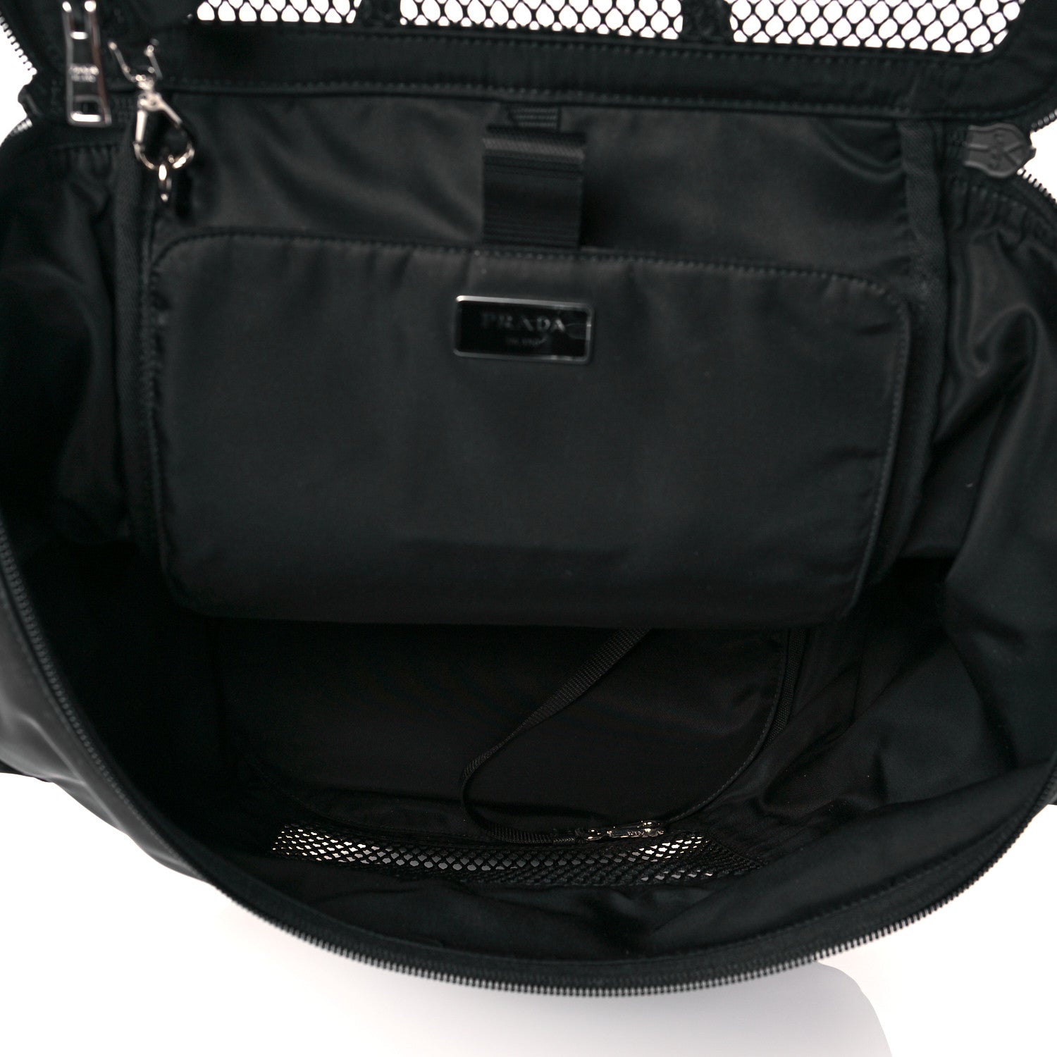 Prada Re-Nylon Saffiano Pet Carrier Backpack Black 4 of 10