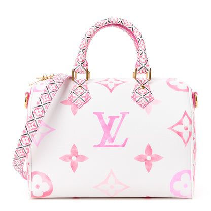 Louis Vuitton Monogram Giant By The Pool 2.0 Speedy Bandouliere 25 Rose 1 of 12