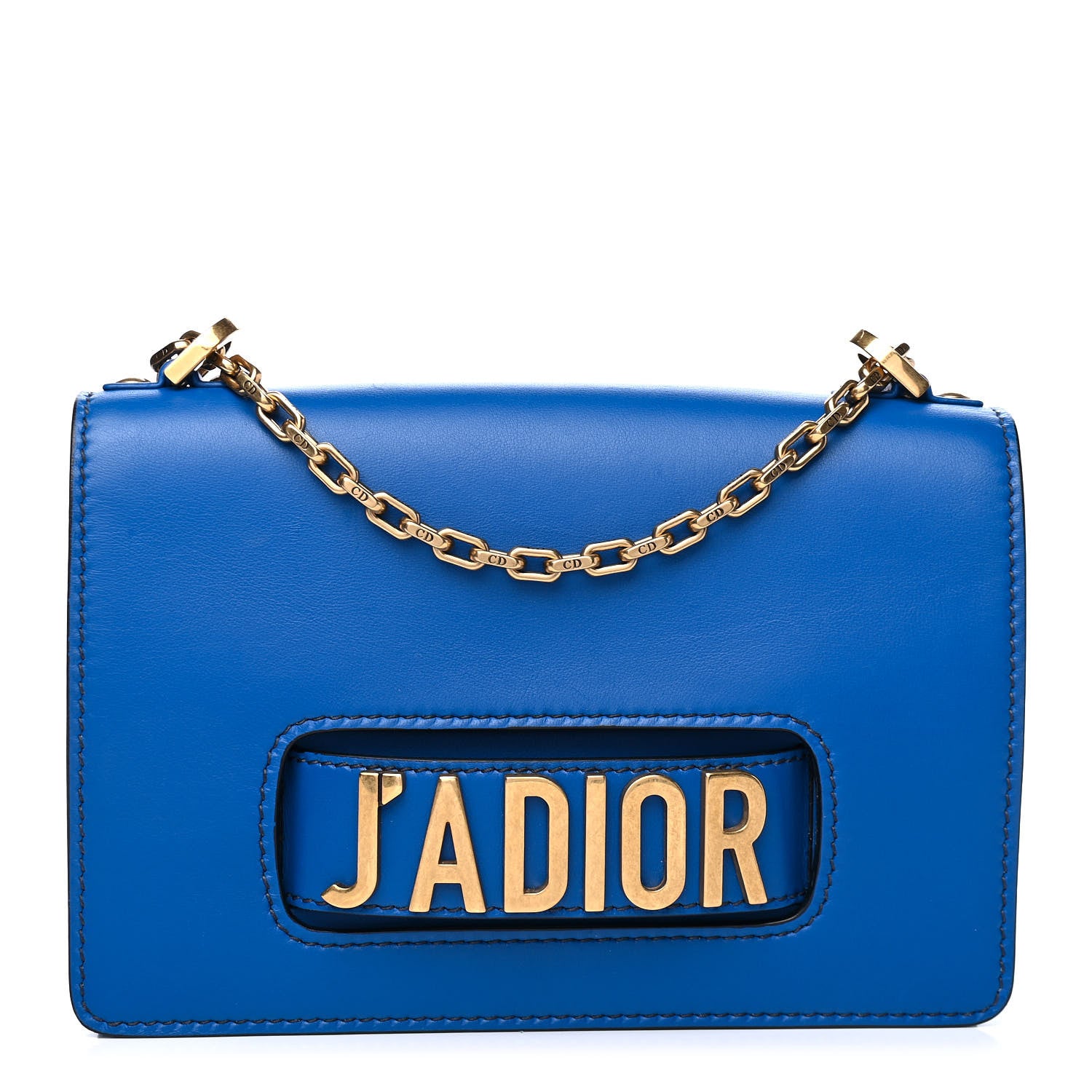 Christian Dior Calfskin J'Adior Chain Flap Bag Blue 1 of 4