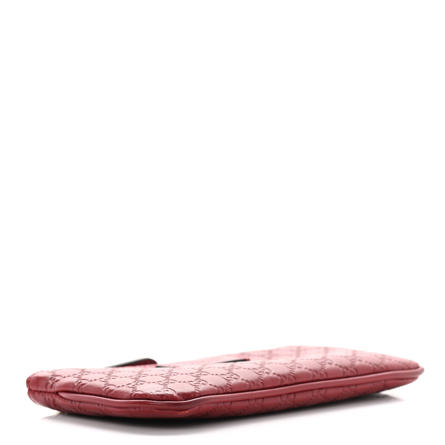 Gucci Microguccissima Key Ring Coin Case Hibiscus Red 3 of 6