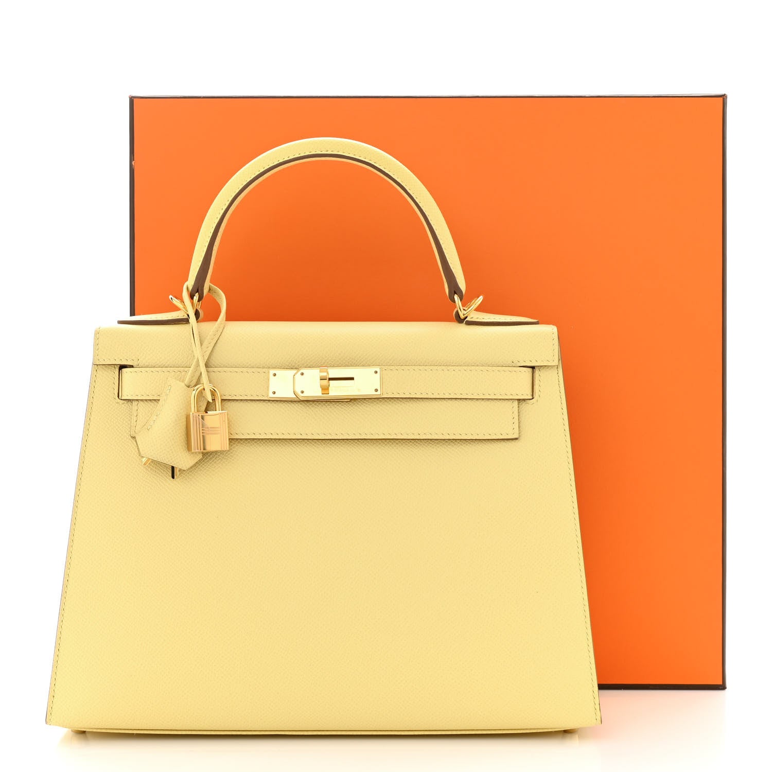 Hermes Epsom Kelly Sellier 28 Jaune Poussin 11 of 11