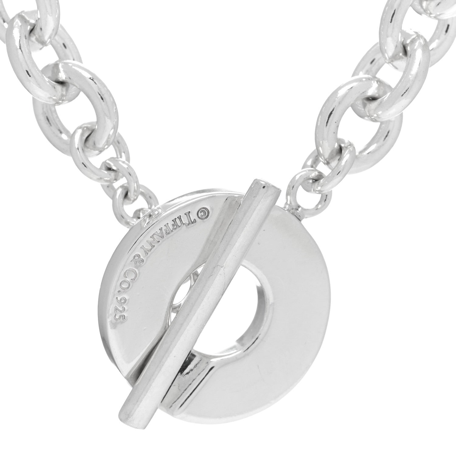 Tiffany Sterling Silver 1837 Toggle Necklace 8 of 8