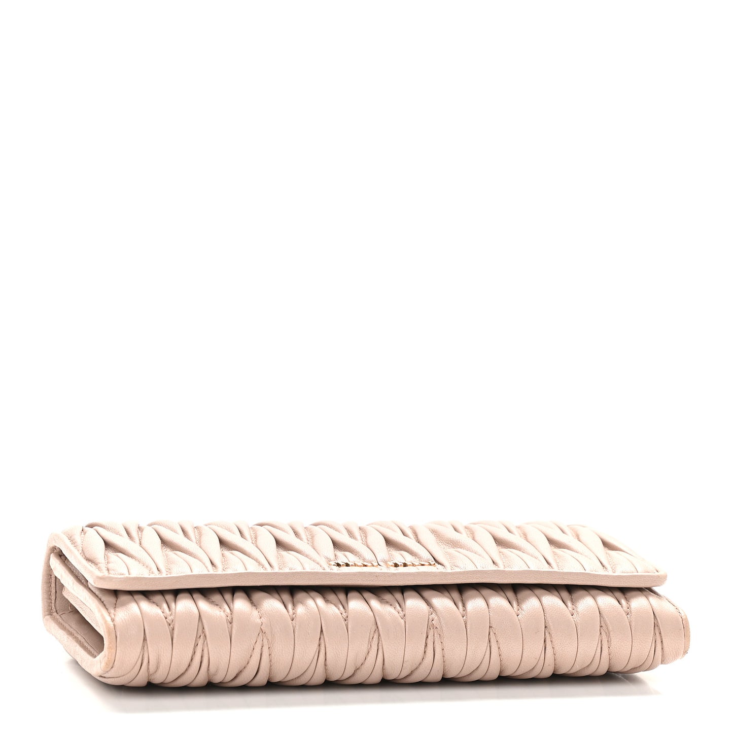 Nappa Matelasse Flap Wallet Cammeo