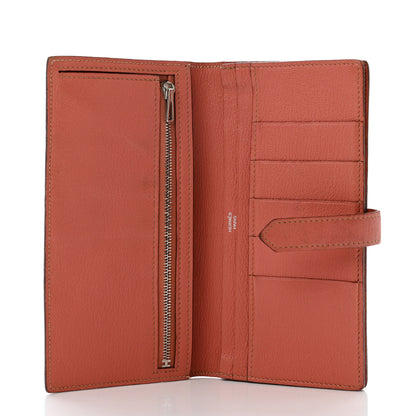 Hermes Chevre Mysore Bearn Gusset Wallet Crevette 5 of 13