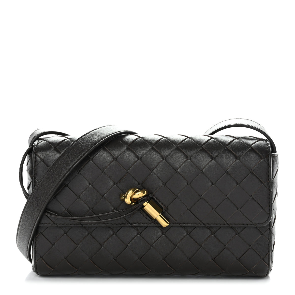 Nappa Intrecciato Mini Andiamo Crossbody Bag  Fondant