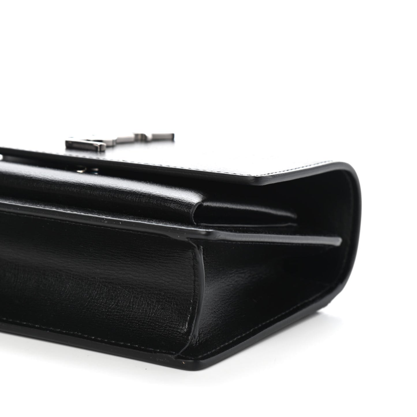 Calfskin Monogram Sunset Chain Wallet Black