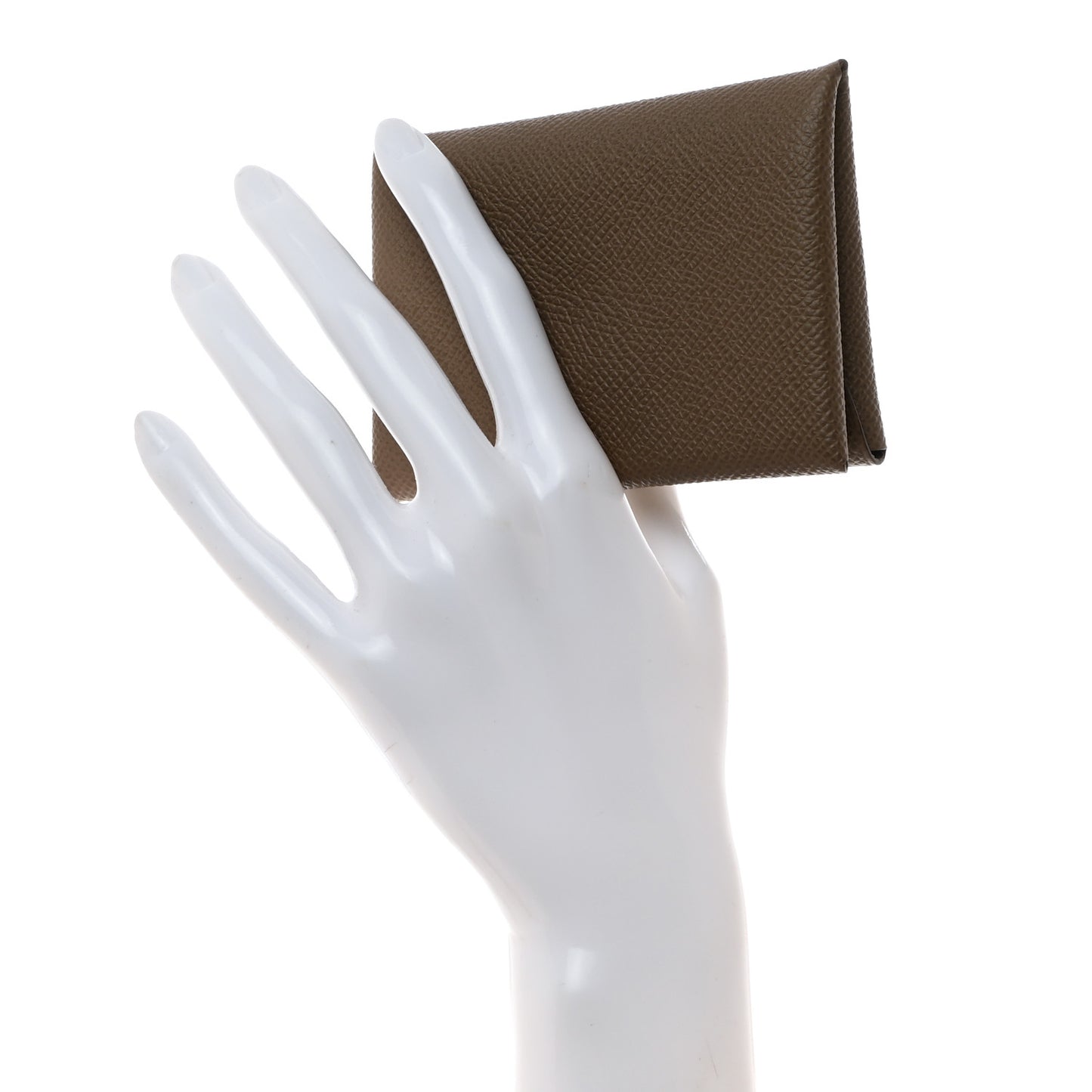 Epsom Calvi Duo Card Case Etoupe